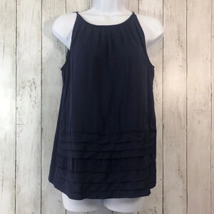 Loft Sleeveless Tiered Blouse Extra Small